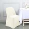 1 Piece Ivory Stretch Spandex Chair Cover for Classic Folding Seating
